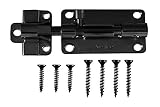 AjustLock 4インチバレルボルト、頑丈ロック亜鉛ブラック)