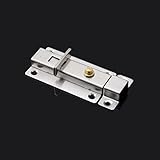 taozun 3.5インチ304ステンレススチールスライドドアロックボルトラッチキーレス描画サテン仕上げ