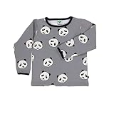 【Smafolk スマフォルク】T-shirt with panda face Wild dove p0000gyf