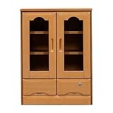 キャビネット 465-00220 NA ナチュラル 両開キャビネット