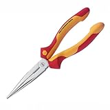 Wiha 32808 Insulated Long Nose Pliers, 8 Inches, 1000 Volt Rated by Wiha