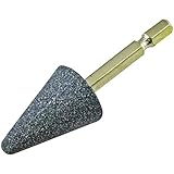 ヤナセ インパクト用 軸付砥石 A (グレー) 三角型 【6.35mm軸】 φ20x38x6.35#36 ATN2