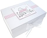 A5 Keepsake Box- Pram Pink by WHITE COTTON CARDS
