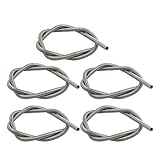 uxcell　発熱体コイル　ヒーター線　シルバーグレー　AC　220V　800W　345mmx4mm　5本入り
