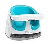 Bright Starts Baby Base 2-in-1 Seat ジャンボ赤ちゃんソファ、離乳食椅子、ブースターチェア、トレイ（海外直送） (BLUE)