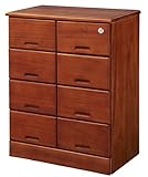 seiei 鍵付仕分けチェスト2列4段(CH-239)