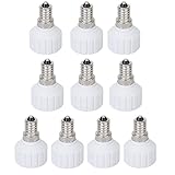 Foxnovo 10pcs E14 to GU10 LED Lamp Light Bulb Base Screw Socket Holder Converters Adapters [並行輸入品]