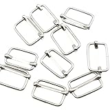 リュックカン 移動カン レザークラフト金具 10個セット (内径25mm, シルバー)