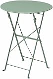 タカショー 折りたたみ式 フォート カフェ テーブル セージグリーン 55.5×55.5×70cm