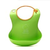 幸せな お食事エプロン 赤ちゃん ベビー 子供 幼児 よだれかけ ビブ スタイ 立体エプロン ポケット付き 防水 柔らかい お食事練習 ソフト 束縛感がない サイズ調節可能 持ち運び 便利 食事用 お