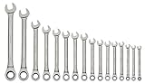 Williams WS-1122NRC コンボラチェットレンチセット 1/4インチ 1-1/4インチ 16ピース
