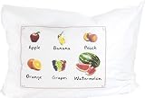 Children's Pillow Case-shows Fruits with Matching Words [並行輸入品]