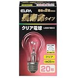 朝日電器　ELPA　長寿命クリア　L100V19W-C
