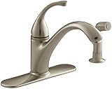 KOHLER K-10412-BV Forte Single Control Kitchen Sink Faucet, Vibrant Brushed Bronze [並行輸入品]