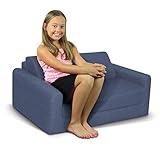 Children's Studio Chair Sleeper Twin 38", Indigo Denim [並行輸入品]
