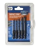 Century Drill and Tool 24655 Impact Pro Black Oxide Drill Bit Set, 5-Piece by Century Drill & Tool