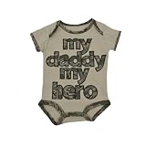 Baby US Air Force " My Daddy My Hero " Abu迷彩刺繍Outfit カラー: ブラウン