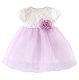 ベビーガールのドレスの6ヵ月-3歳花嫁介添人 結婚式 ピア蝶結びのパーティードレス