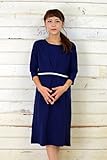 Milk tea マタニティ 授乳服 ワンピース レディ・パリス ネイビー お宮参り お呼ばれ フォーマル onepiece ワンピ 事務服 春 秋 冬