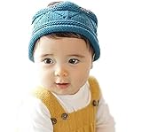 BEREAM ベビー ニット クラウン 王冠 記念 撮影 誕生日 バースデー セレモニー 結婚式 に お宮参り 退院 結婚式 赤ちゃん (ブルー)