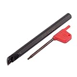 uxcell 内部スレッド切りバー 旋削工具ホルダ 　スチール製ブラック　S10K-SDXCR07 CNC