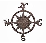 Cast Ironコンパスローズ壁アクセントインドア/アウトドア使用