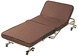 パール金属 折りたたみ ベッド 低反発 完成品 ブラウン C-II N-8813