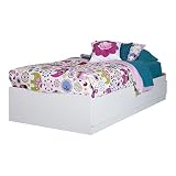 South Shore Logik Twin Mates Bed (39'') With 3 Drawers, Pure White [並行輸入品]