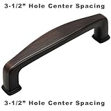 Cosmas ® 4390orbオイルはブロンズモダンキャビネットハードウェアハンドルプル – 3 – 1 / 2 "インチ( 89 mm )穴中心