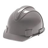 Jackson Safety 20397 Charger High Density Polyethylene Hard Hat with 4 Point Ratchet Suspension, Gra