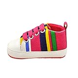Tovadoo ベビーシューズ スニーカー 紐靴 男の子 女の子 秋冬 旅行 通学 カラフル ファッション スポーツ 室内 歩行練習 ギフト 0-12ヶ月