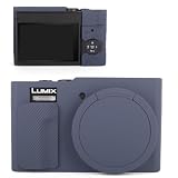 kinokoo tz99 ケース Panasonic Lumix DC-ZS99/TZ99 デジタルカメラ用 ソフトラバー DC-ZS99/TZ99 保護カバー 取り外し可能なレンズカバー付き 滑り止め&傷防止 カメラケース (ダークブルー)