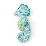 ウィーゴアミーゴ Weegoamigo ラトル 赤ちゃん おもちゃ ガラガラ ぬいぐるみ 新生児 Crochet Rattles Snazzy Seahorse タツノオトシゴ