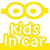 大人気！キッズ イン カー ステッカーkids in car /車用/シール/ Vinyl//ステッカー/mkic(黄色)