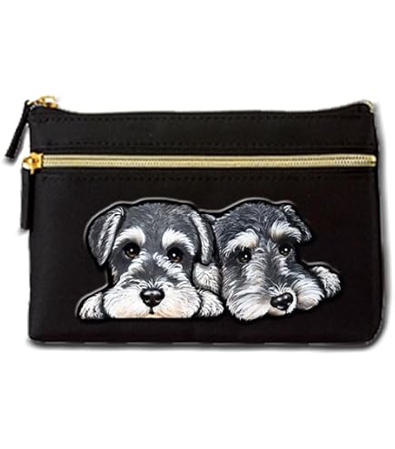 ハンドメイド　刺繍　ミニミニリュック型ポーチ　シュナウザー　うちの子　犬 Amazon | 犬 ポーチ/シュナウザー/ミニチュアシュナウザー 201 /雑貨