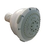 LASCO 08-5121 Serenity Five Function Massage Shower Head, White Finish by LASCO