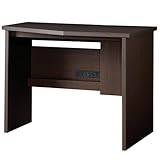 小島工芸 日本製 組立不要 健康仕様のFフォースター コンセント付きデスク 幅100cm デスク C1D-コーナーデスク右 ウェンジ [奥行70cm 高さ74cm] 6150112