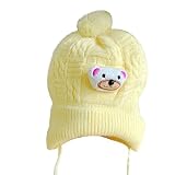 Shineweb赤ちゃん男の子女の子幼児ソフトかぎ針編みBear帽子ビーニー暖かいキャップ カラー: イエロー