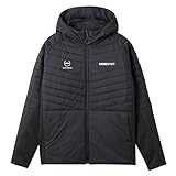 [ムーブスポーツ] ウィンドブレーカー デサント AERO CAPSULE ハイブリッド フルジップフーディー 軽量 保温 はっ水 ストレッチ トレーニング BK00(ST4FJK70M) S