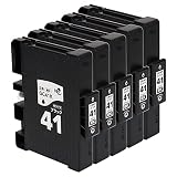 インクのチップス リコー用 互換インク SGカートリッジ GC41K ブラック 5本 Mサイズ RICOH SG 7200 など対応