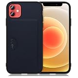 LOOF SKIN SLIM-SLOT レザー カード収納 スマホケース for iPhone 12 mini 用 ケース カバー 背面 ストラップホール カードポケット シンプル 耐衝撃 薄型 軽量 leather [ネイビー]