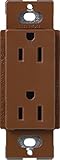 Lutron SCR-20-SI Satin Colors 20-Amp Receptacle, Sienna [並行輸入品]