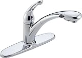 Delta 472-DST Signature Single Handle Pull-Out Kitchen Faucet, Chrome [並行輸入品]