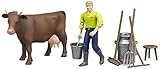 Bruder Figure Farming Set [並行輸入品]