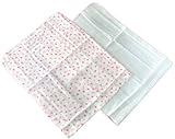 お買い得☆クローバー柄ガーゼ入浴布2枚組☆ピンク