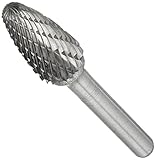 uxcell ロータリービット　ヤスリ　カットツール　12mmx25mm ダブルカット