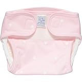 オムツカバー 綿地色 ホシ ピンク 50cm 1枚 ベビー＆キッズ おむつ 布おむつ [並行輸入品]