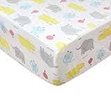 100 %コットンCribフィットシートピンク花柄ベビーベッドシートヴィンテージBaby Girl FittedベビーベッドシートShabby Chic Crib bedding-柔らかく、通気性、耐
