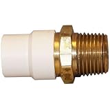 Low Lead 1-Piece Male To CPVC Transition Fitting-1/2MIP CPVC TRNS ADAPTER (並行輸入品)