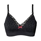 Boobマタニティ授乳Fast Foodブラ – Leopard Print US サイズ: XL カラー: ブラック